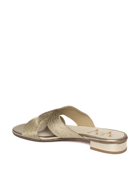 Sandalo rafia oro VINCENT VEGA | LEYTON PT20RAFIA-GOLD